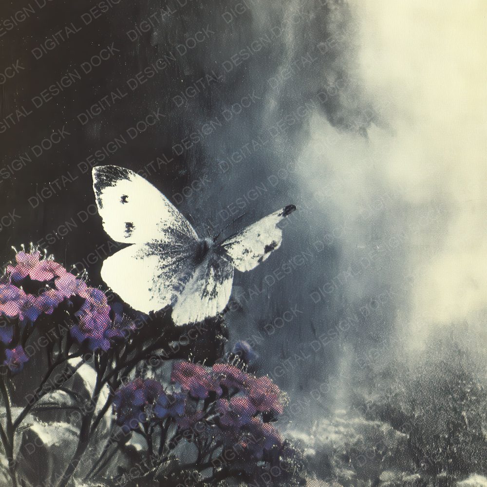 Mystic Butterfly Print Digital Paper Pack (DDD002651)