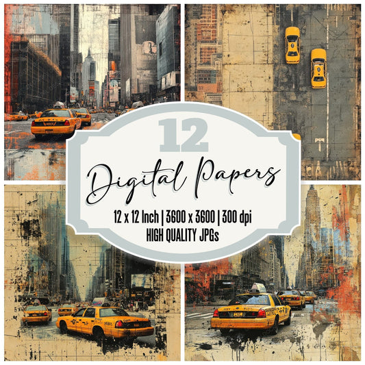 NYC Street Graffiti Digital Paper Pack (DDD002659)