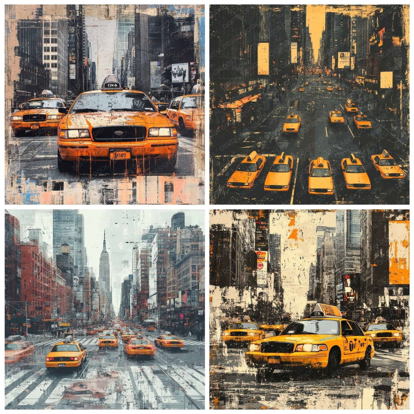 NYC Street Graffiti Digital Paper Pack (DDD002659)