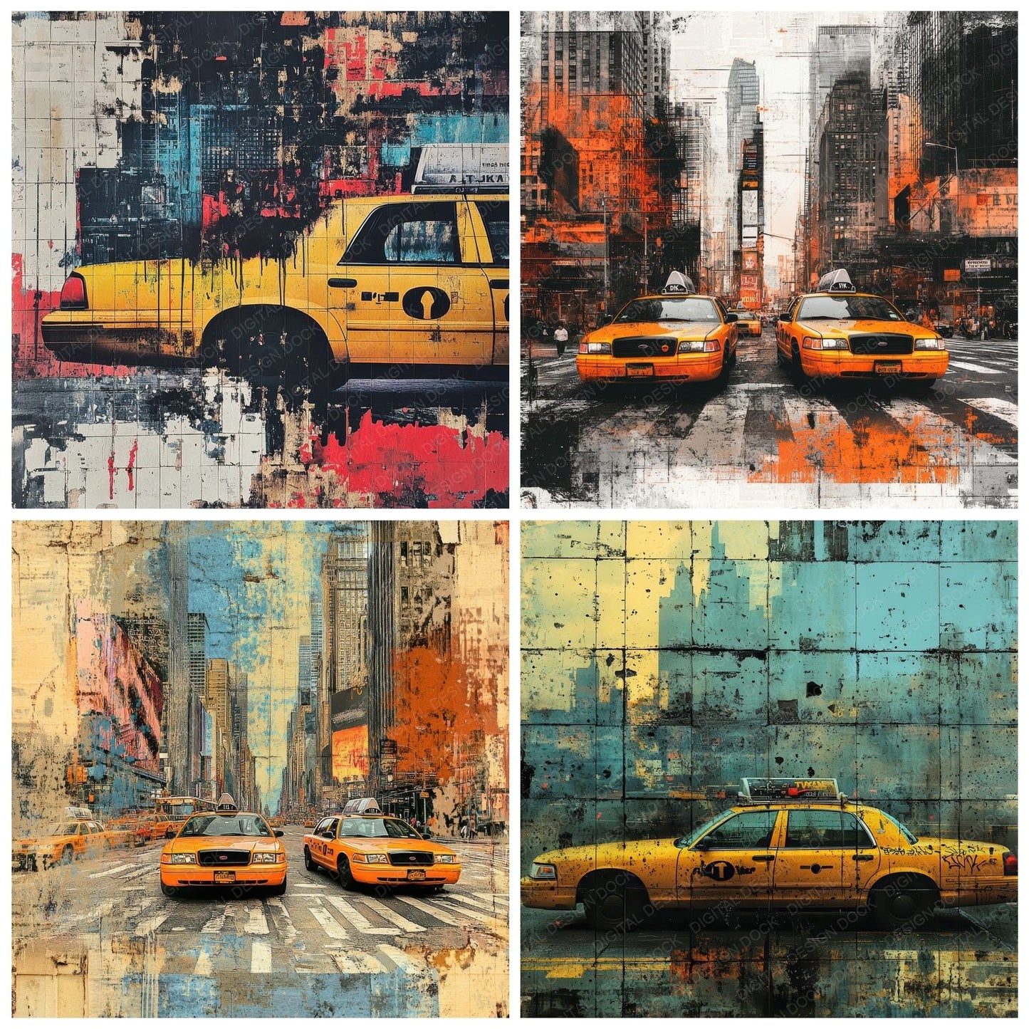 NYC Street Graffiti Digital Paper Pack (DDD002659)