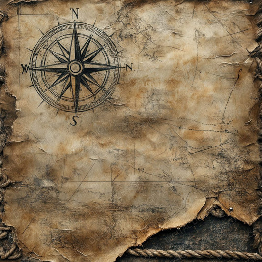 Nautical Chart Ropes Digital Paper Pack (DDD002662)
