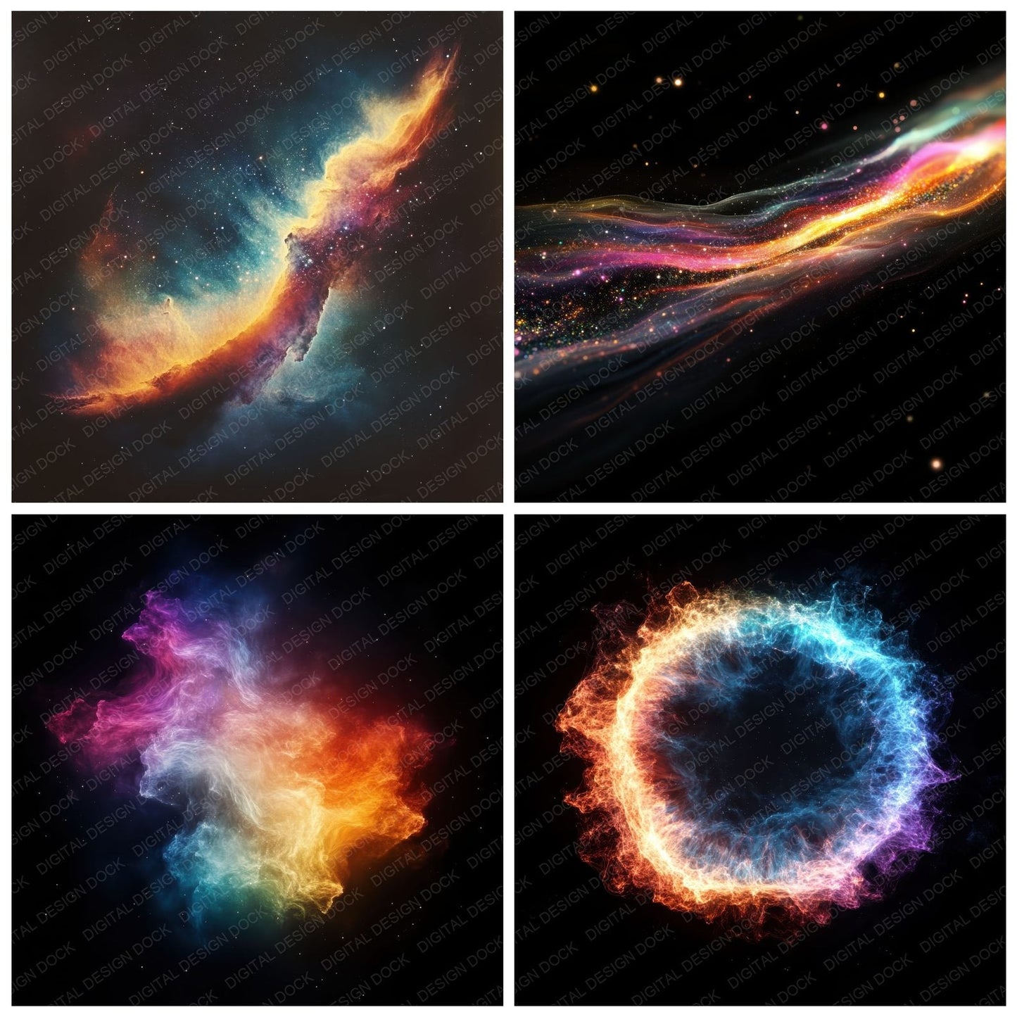 Nebula Cloud Burst Digital Paper Pack (DDD002672)
