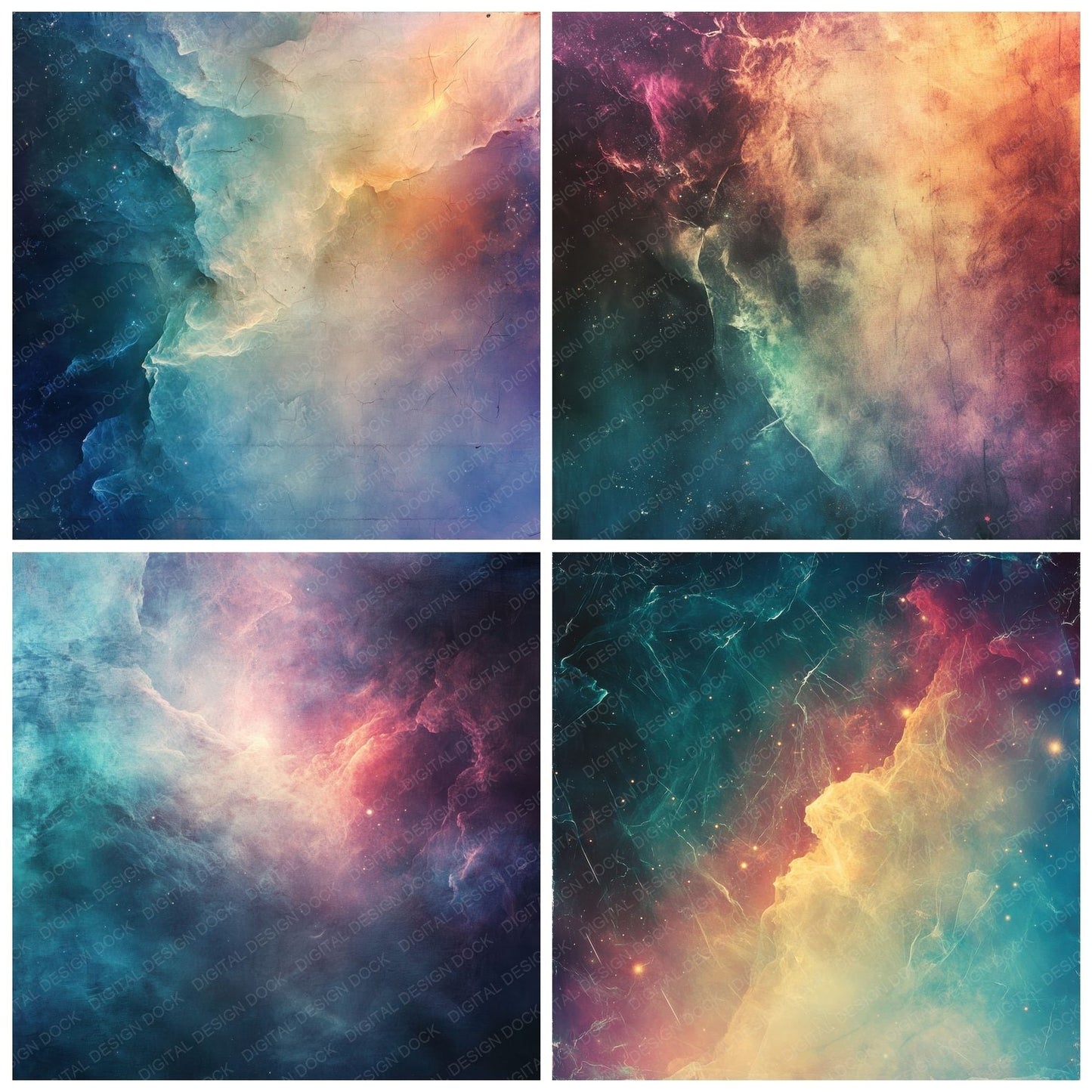 Nebula Rift Glow Digital Paper Pack (DDD002675)