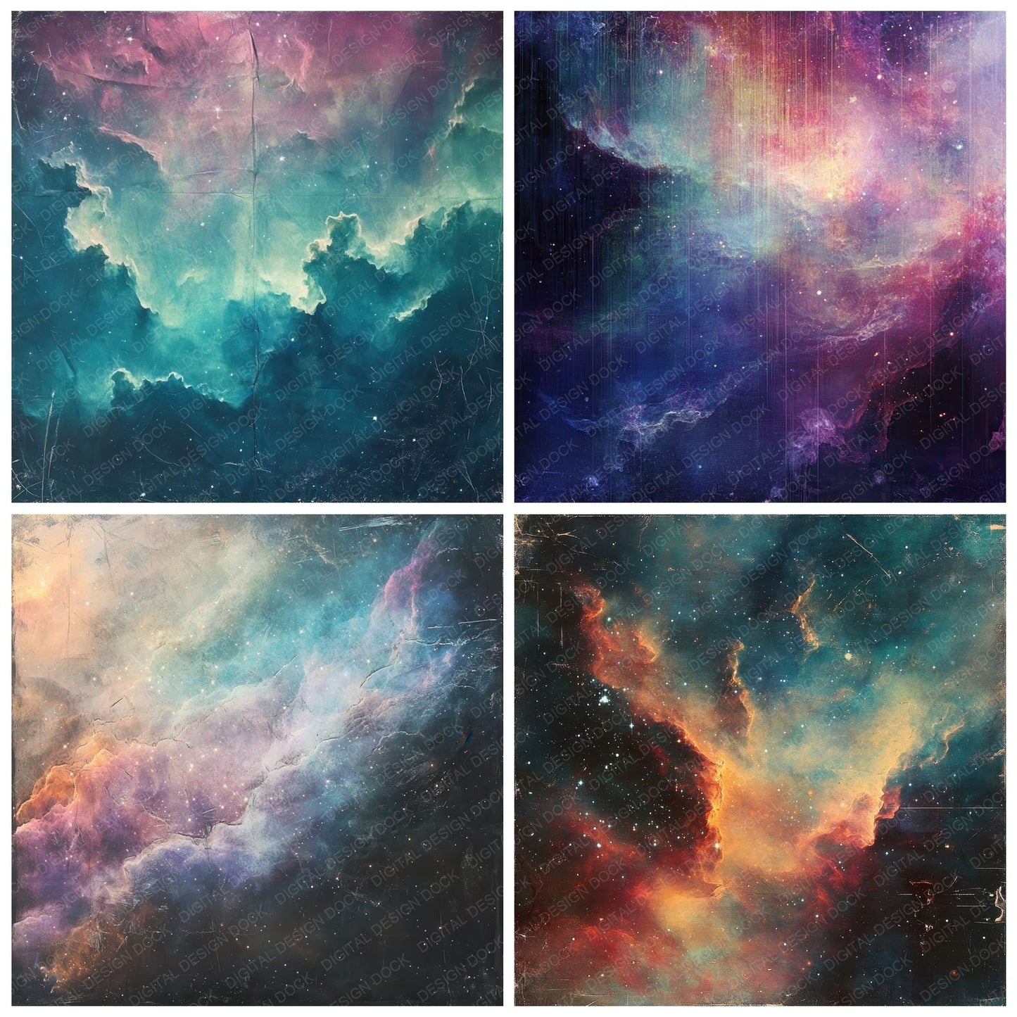 Nebula Rift Glow Digital Paper Pack (DDD002675)