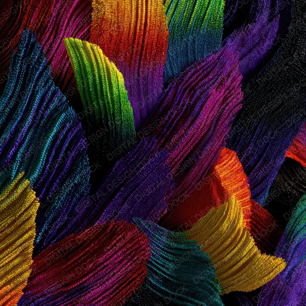 Neon Fabric Grid Chaos Thread Digital Paper Pack (DDD002688)