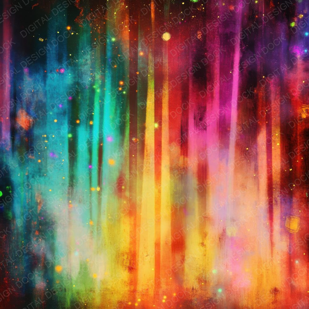 Neon Fairground Lights Background Digital Paper Pack (DDD002689)