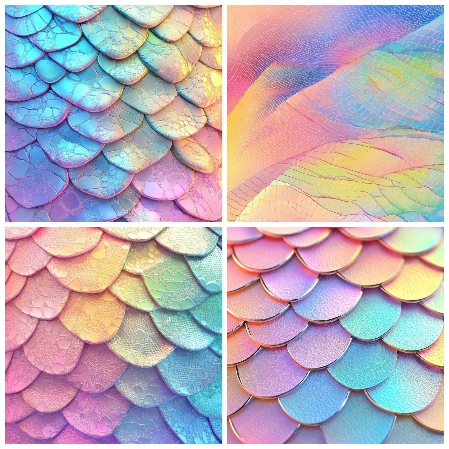 Neon Lizard Rainbow Digital Paper Pack (DDD002710)