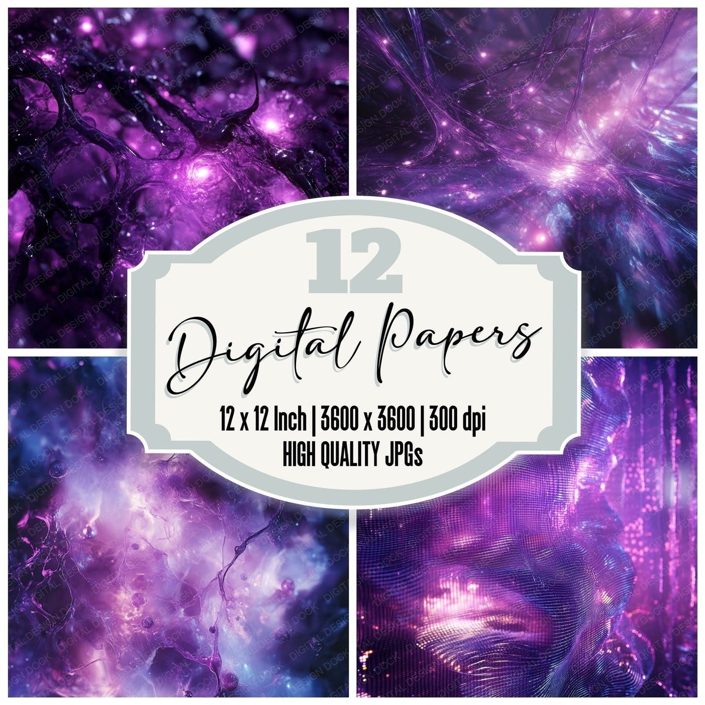 Neural Chrome Lattice Digital Paper Pack (DDD002745)