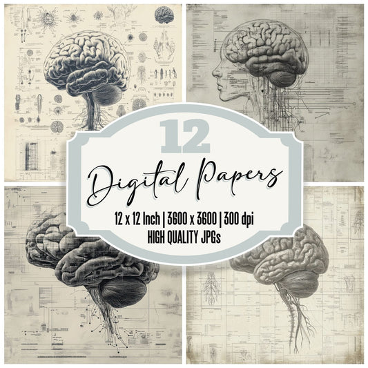 Neural Grid Trace Digital Paper Pack (DDD002746)