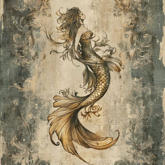 Nouveau Mermaid Digital Paper Pack (DDD002772)