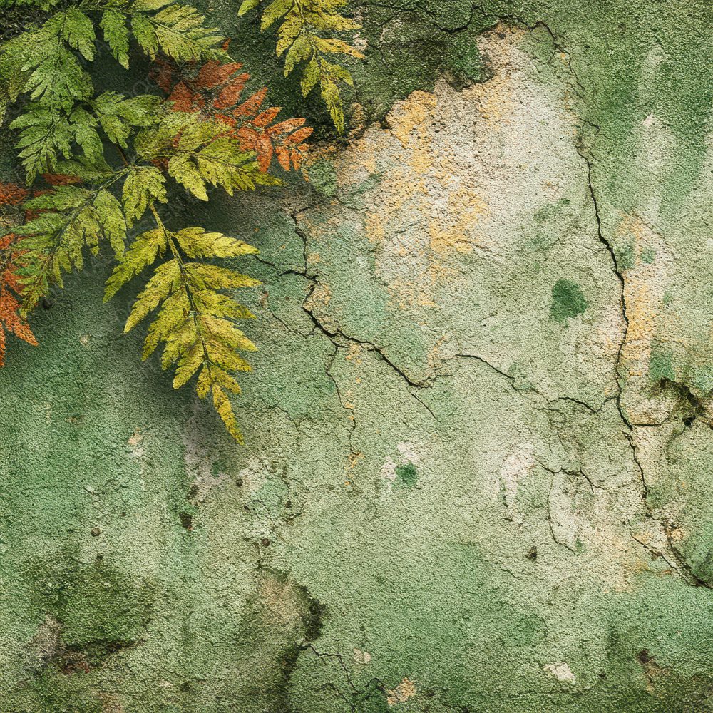 Ochre Green Crack Moss Digital Paper Pack (DDD002784)