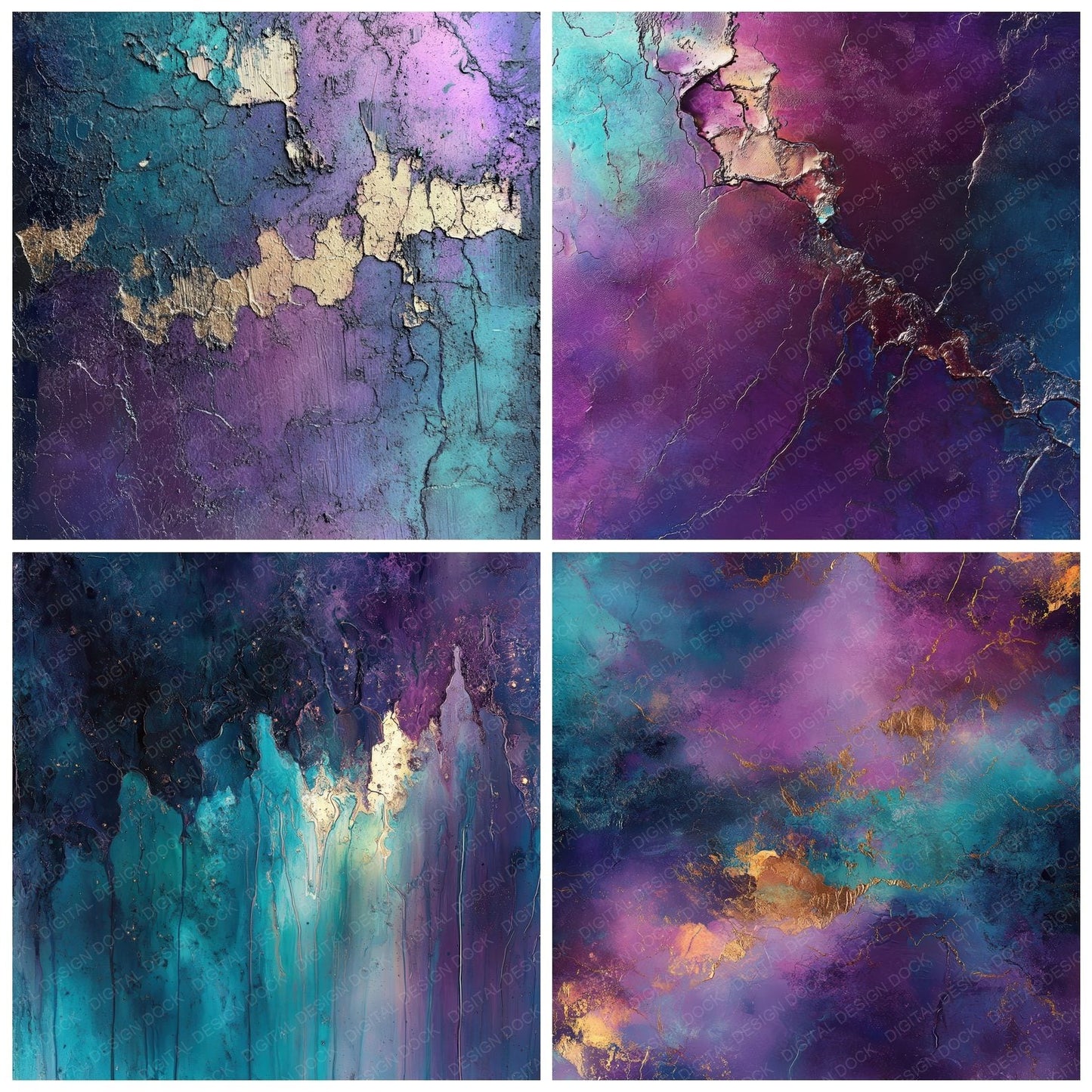 Oil Slick Reflections Digital Paper Pack (DDD002811)
