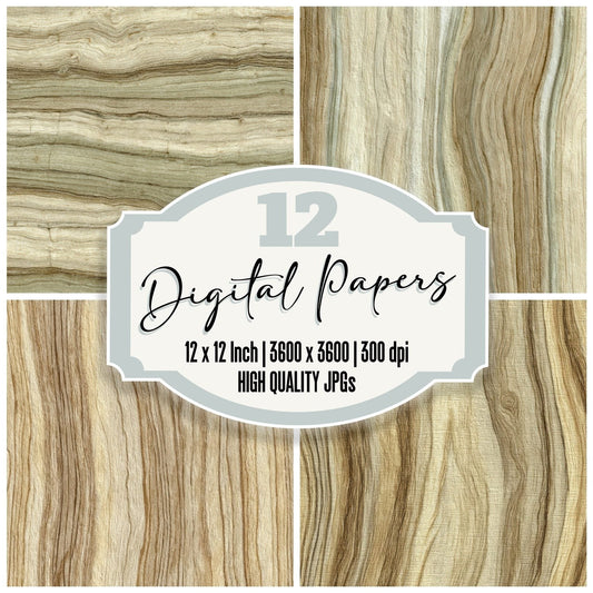 Olive Ash Pale Tan Digital Paper Pack (DDD002817)
