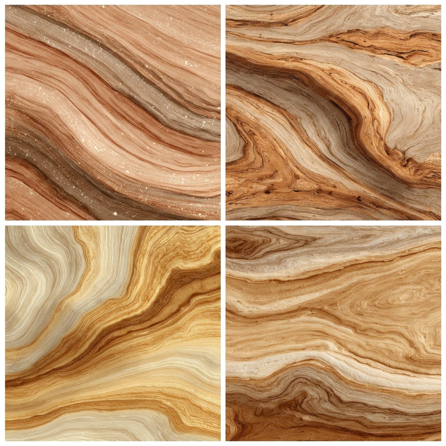 Olivewood Gold Brown Lines Digital Paper Pack (DDD002824)
