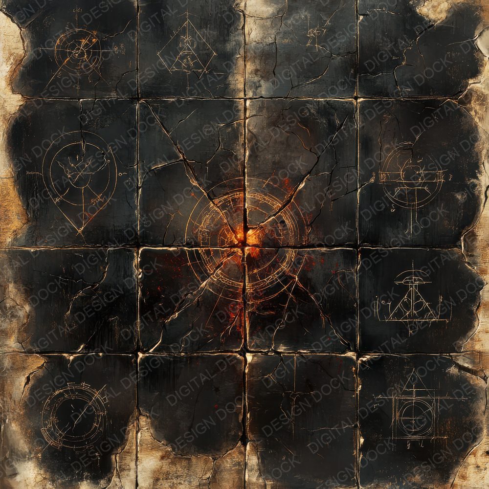 Onyx Ritual Burn Digital Paper Pack (DDD002826)