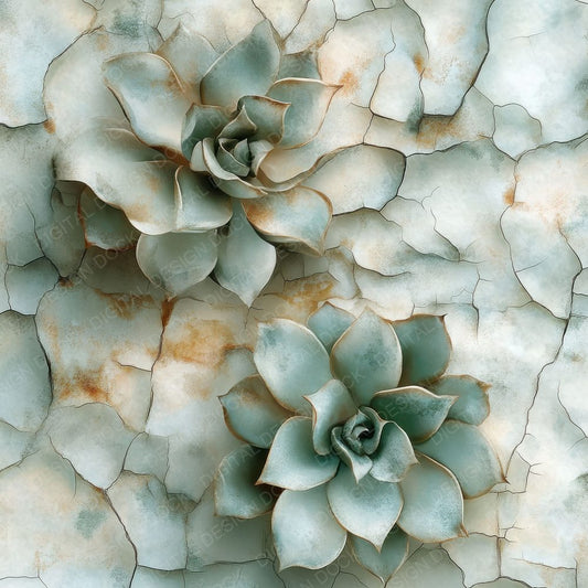 Ossified Succulent Ceramic Digital Paper Pack (DDD002842)