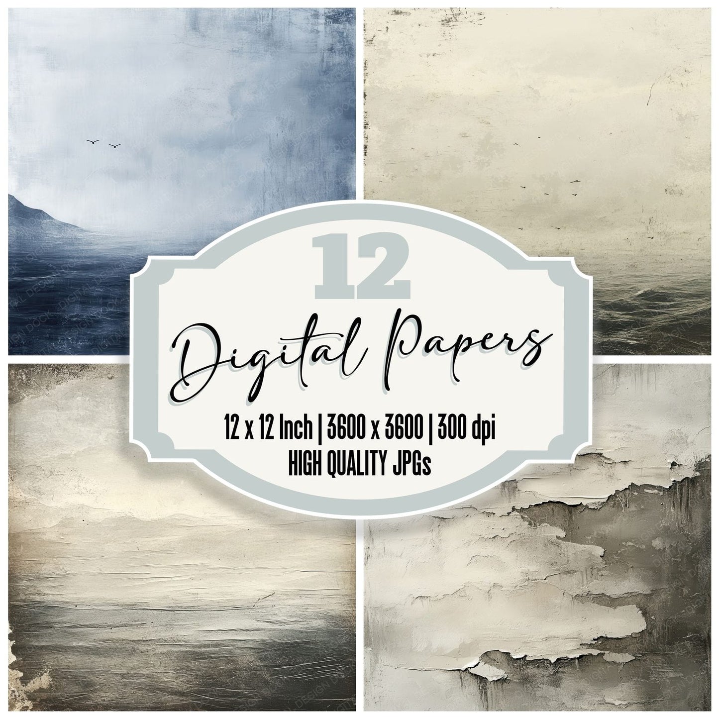 Overcast Wind Trace Digital Paper Pack (DDD002844)