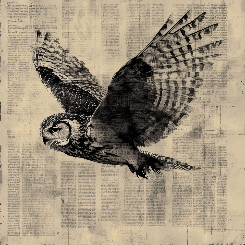Owl Clipping Edge Digital Paper Pack (DDD002849)