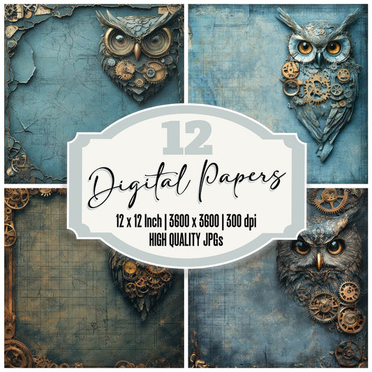 Owl Gear Clockwork Edge Digital Paper Pack (DDD002851)