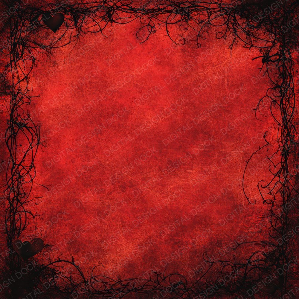 Oxblood Thorn Halo Digital Paper Pack (DDD002856)
