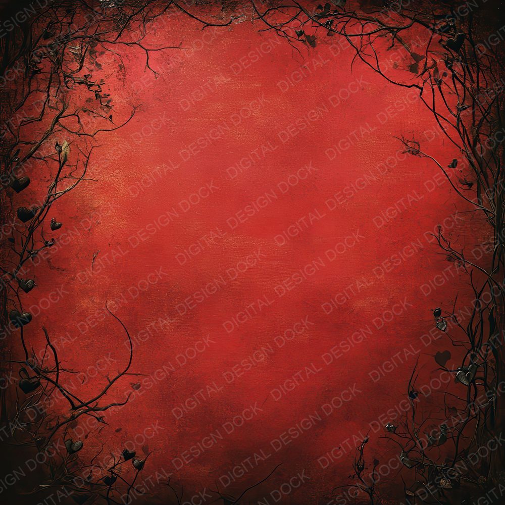 Oxblood Thorn Halo Digital Paper Pack (DDD002856)