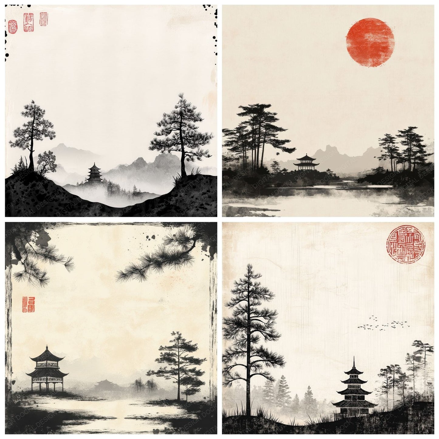 Pagoda Ink Horizon Digital Paper Pack (DDD002865)