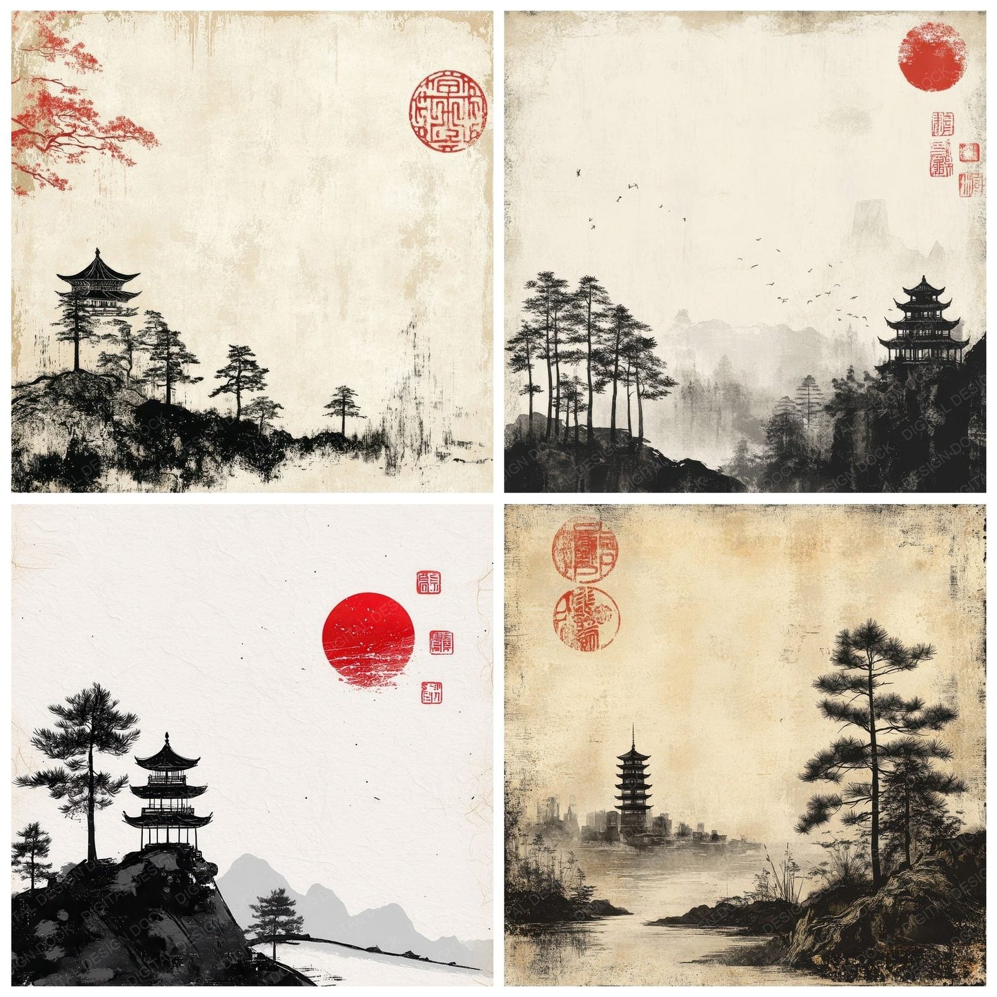 Pagoda Ink Horizon Digital Paper Pack (DDD002865)