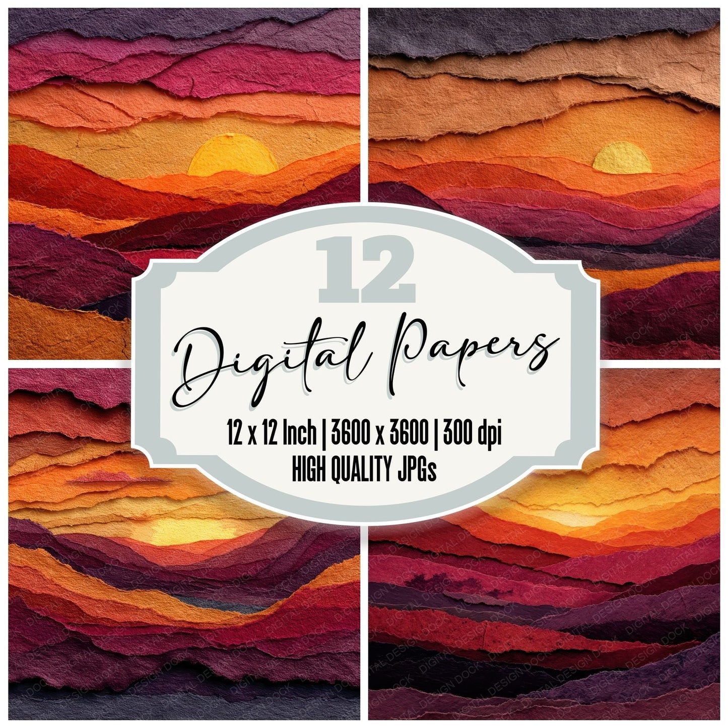 Paper Sunset Hill Digital Paper Pack (DDD002885)