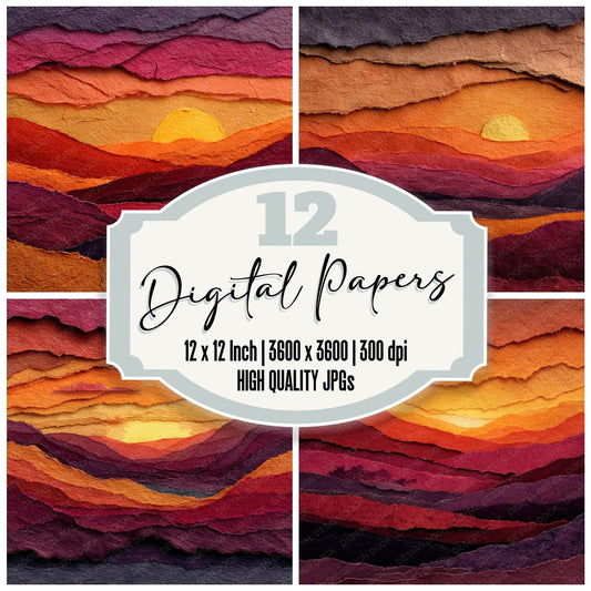 Paper Sunset Hill Digital Paper Pack (DDD002885)