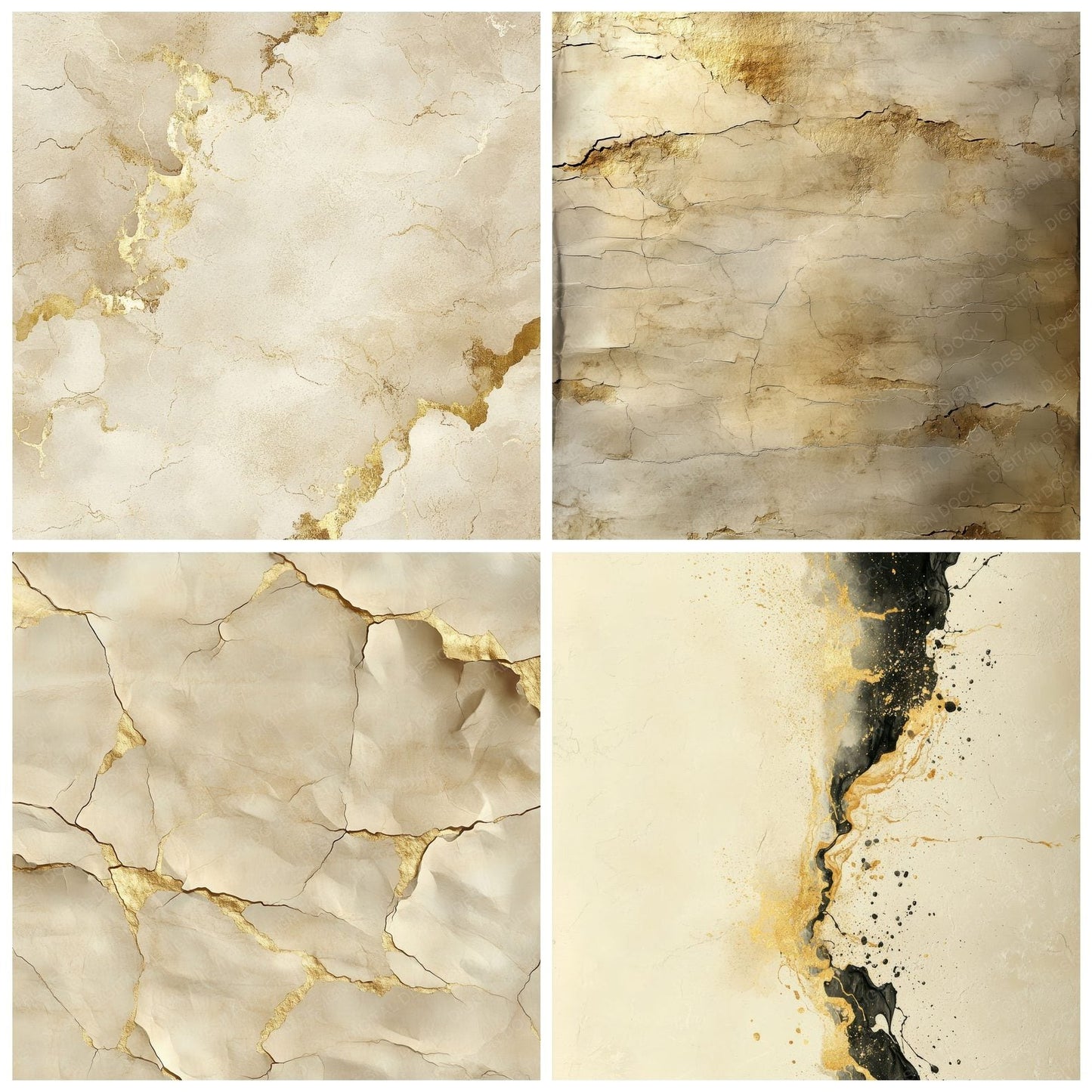 Parchment Gold Drift Digital Paper Pack (DDD002889)