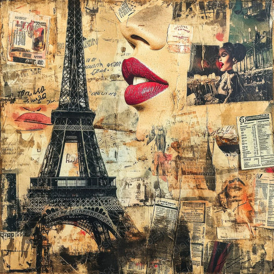Paris Tower Café Digital Paper Pack (DDD002899)