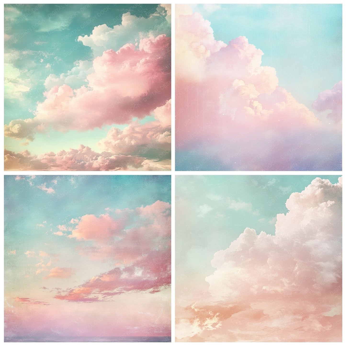 Pastel Cirrus Dream Digital Paper Pack (DDD002912)