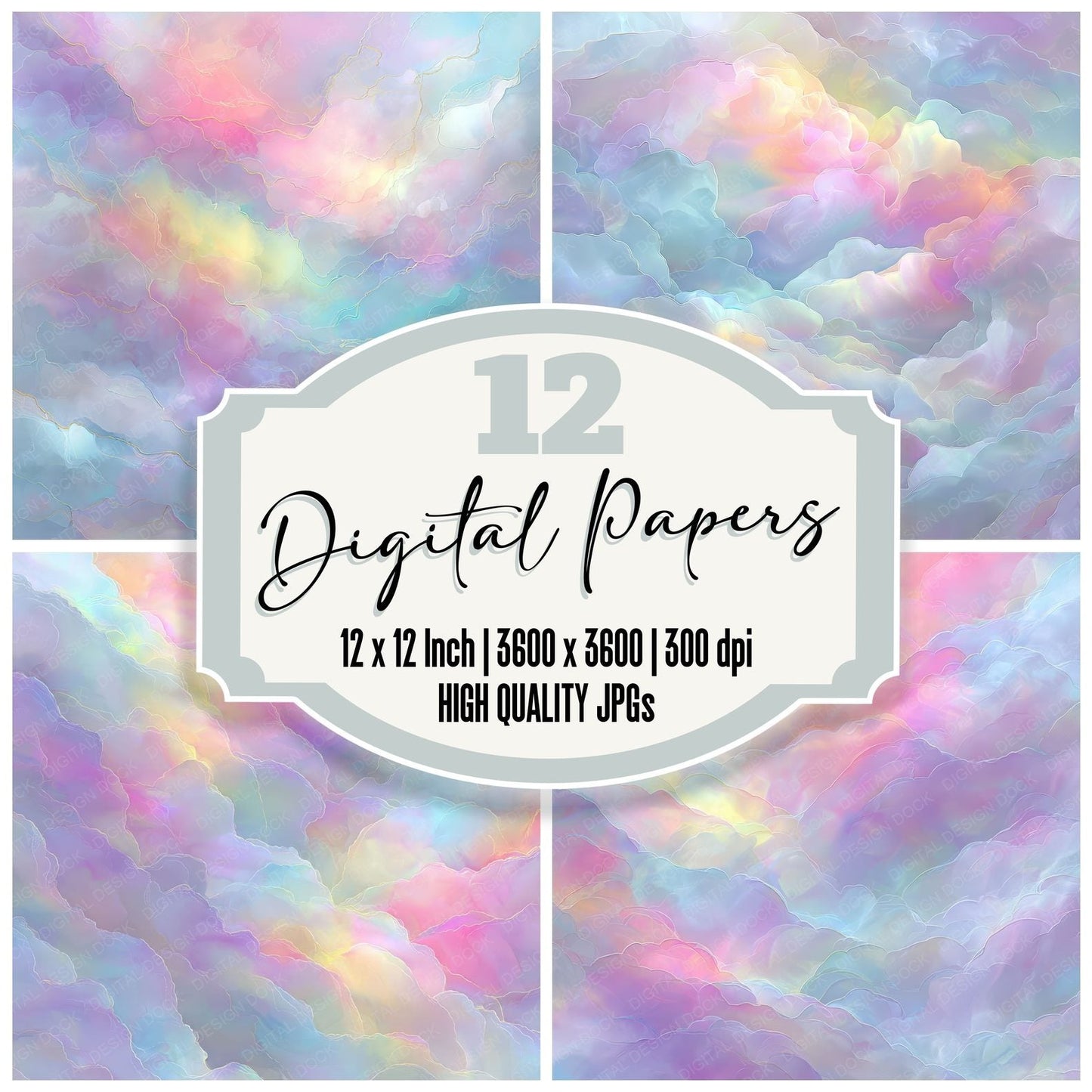 Pastel Cloud Drift (1) Digital Paper Pack (DDD002914)
