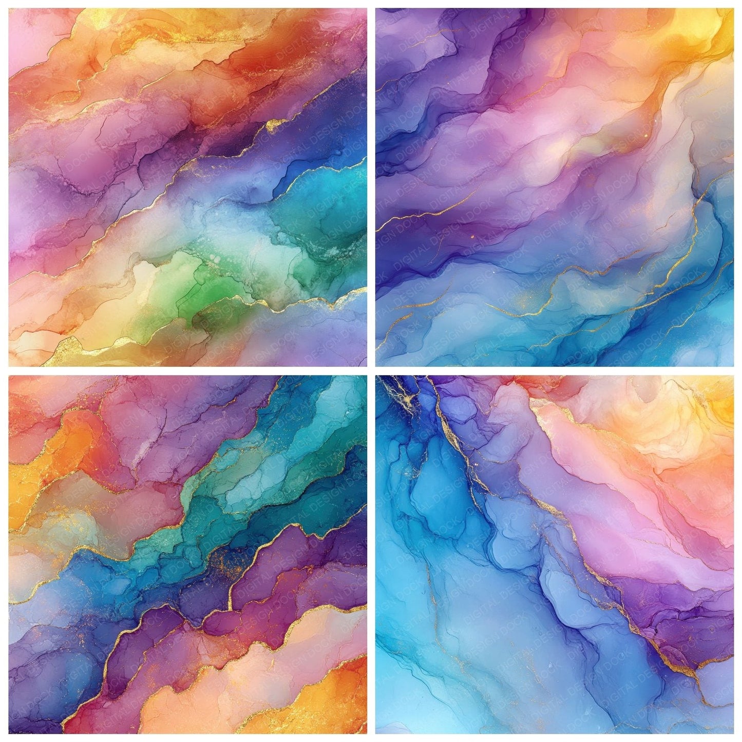 Pastel Ink Cloud Digital Paper Pack (DDD002922)