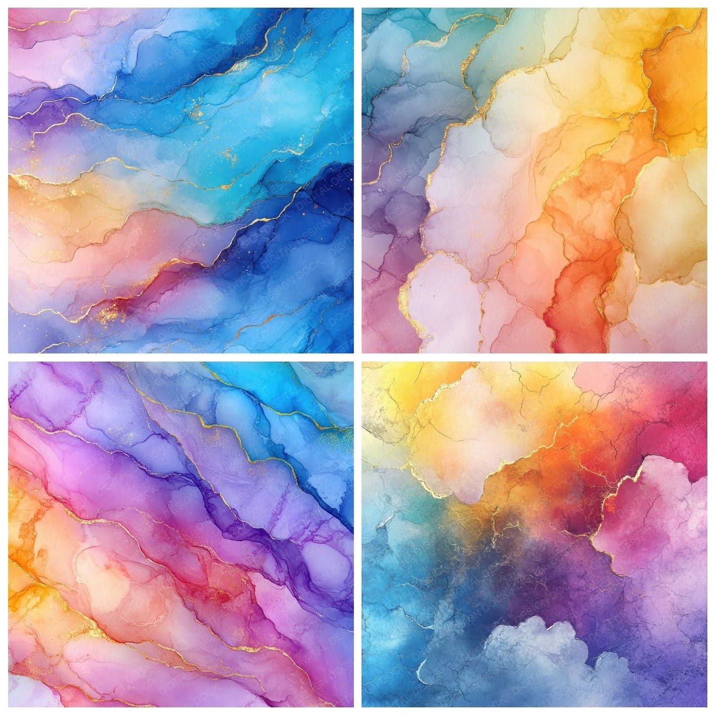 Pastel Ink Cloud Digital Paper Pack (DDD002922)