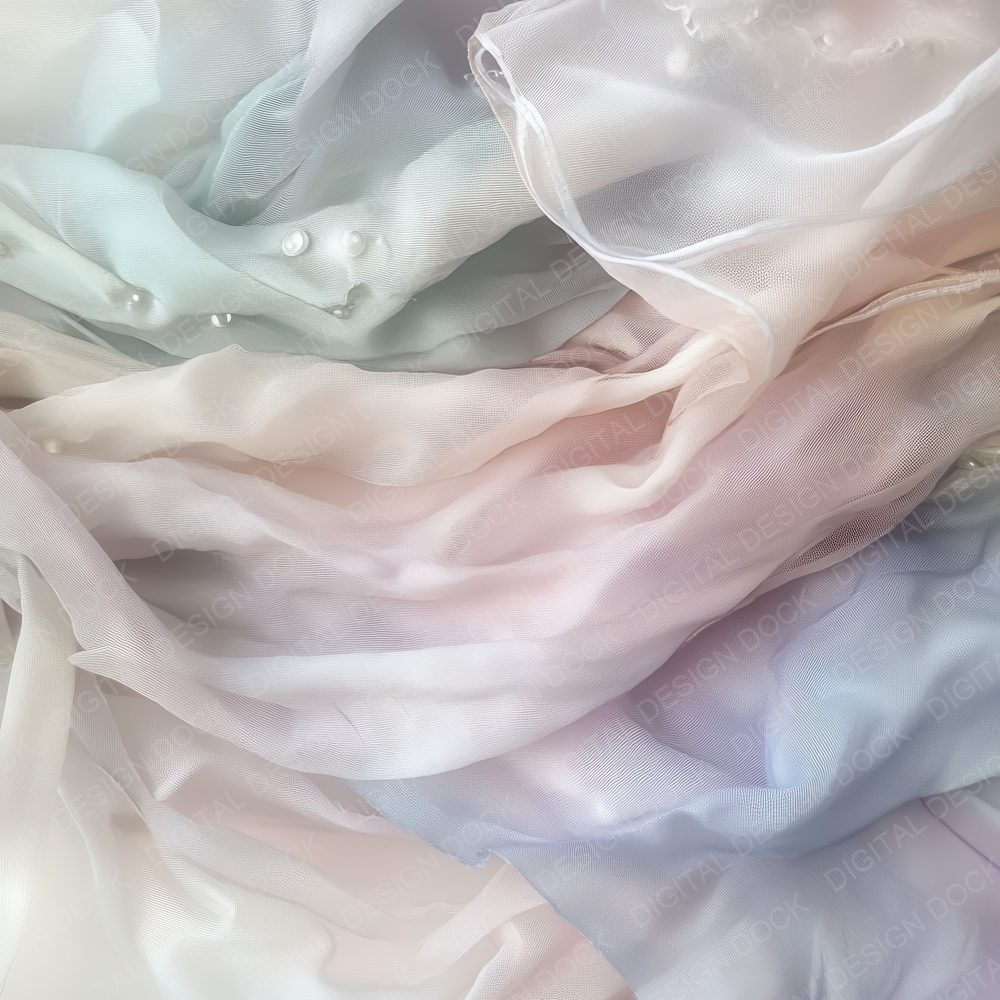 Pastel Tulle Fabric Digital Paper Digital Paper Pack (DDD002937)