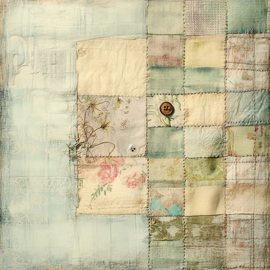 Patchwork Fabric Digital Paper Digital Paper Pack (DDD002940)