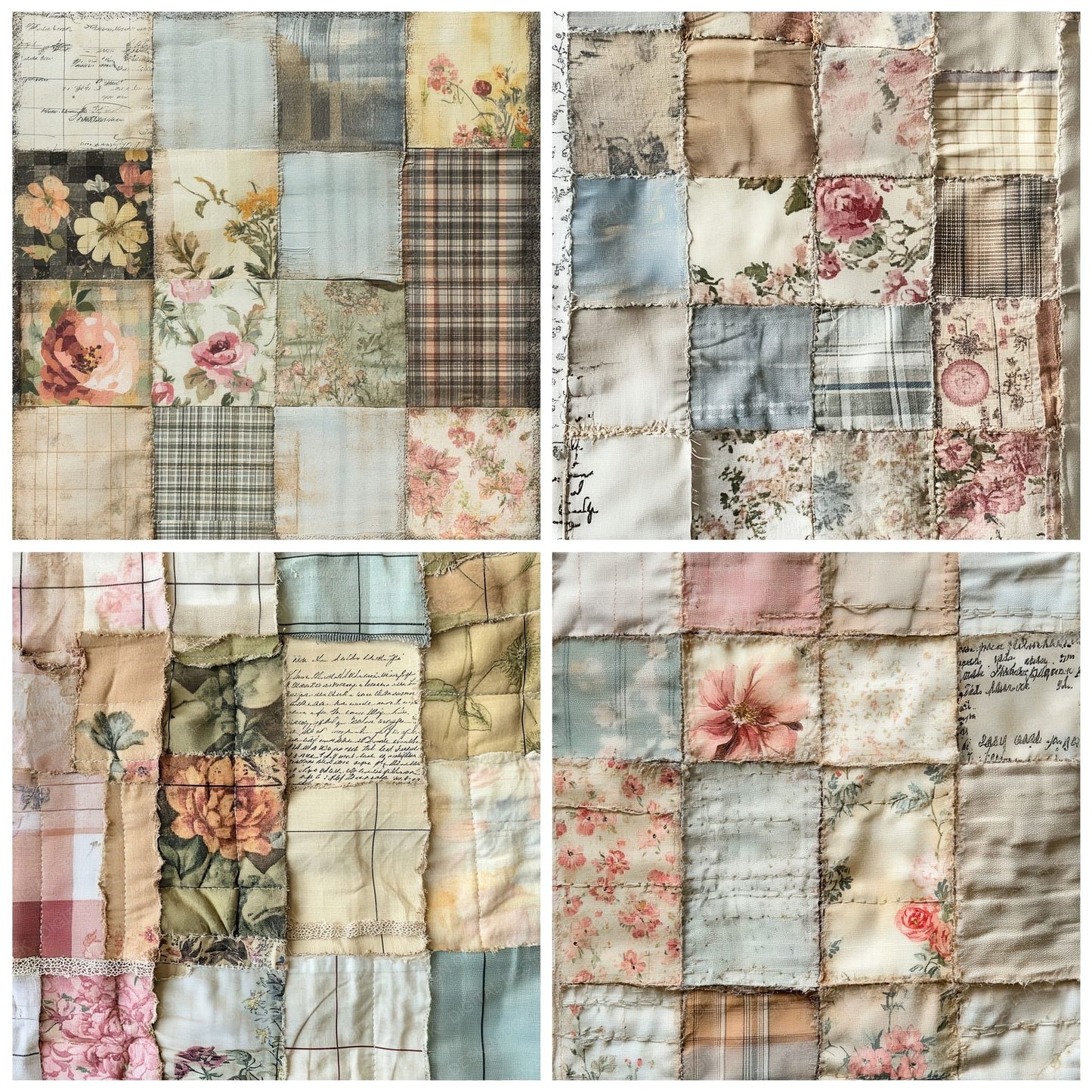 Patchwork Fragments Digital Paper Pack (DDD002942)