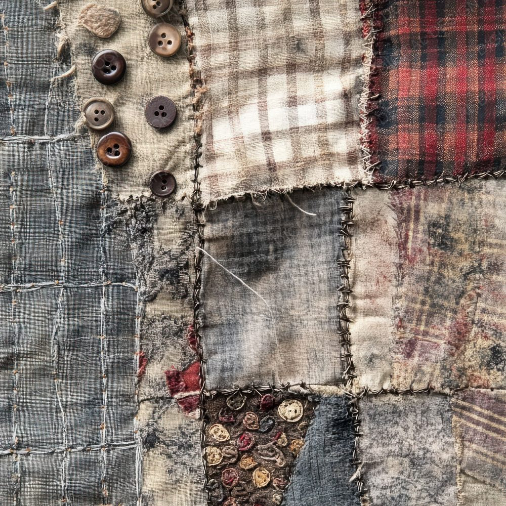 Patchwork Tweed Fabric Digital Paper Digital Paper Pack (DDD002946)