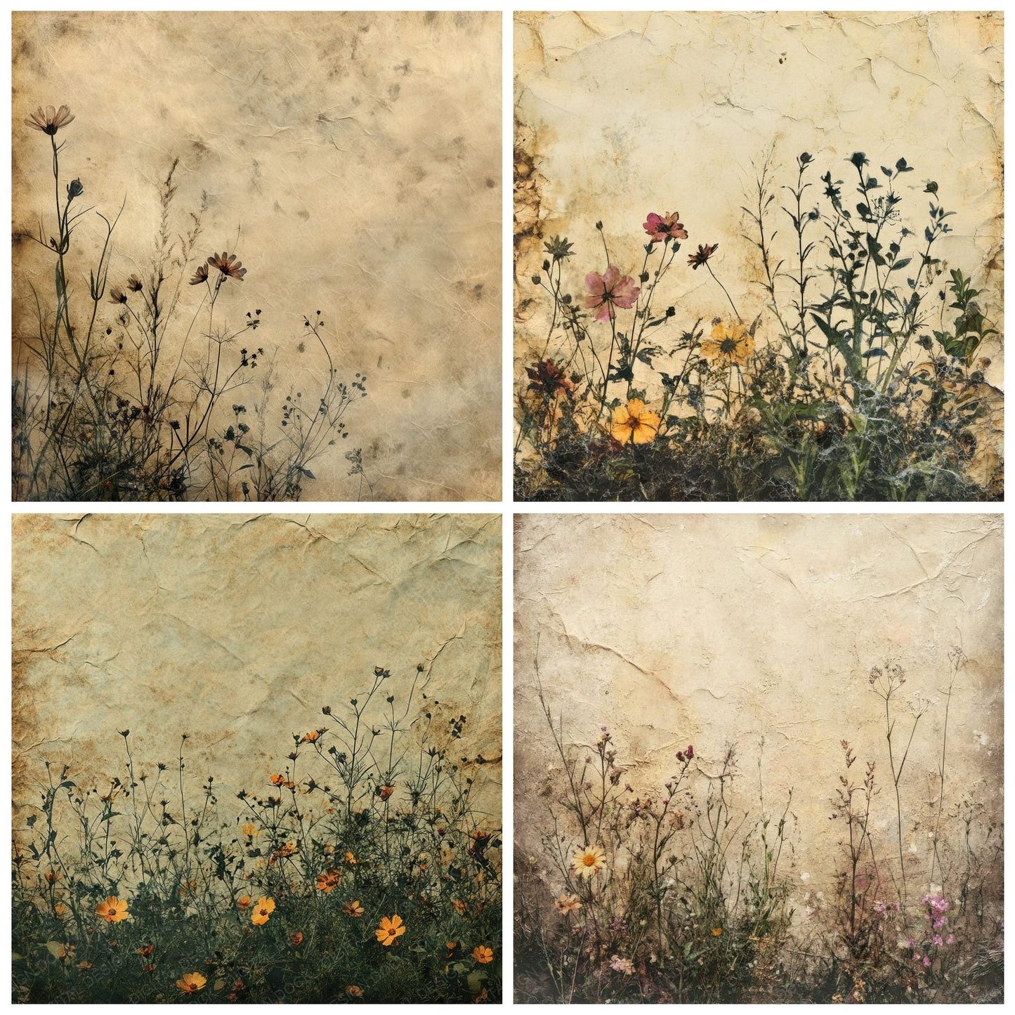Petrichor Wildflower Rain Digital Paper Pack (DDD002981)