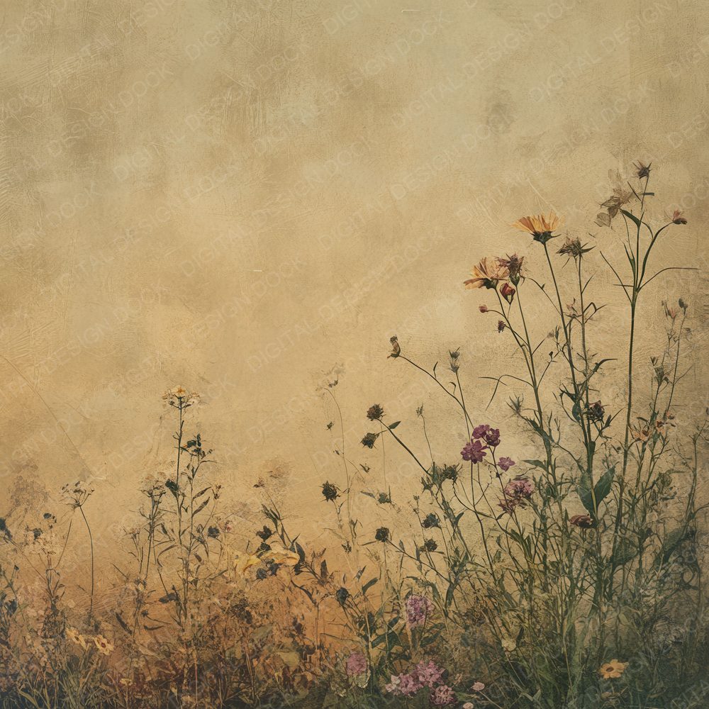 Petrichor Wildflower Rain Digital Paper Pack (DDD002981)