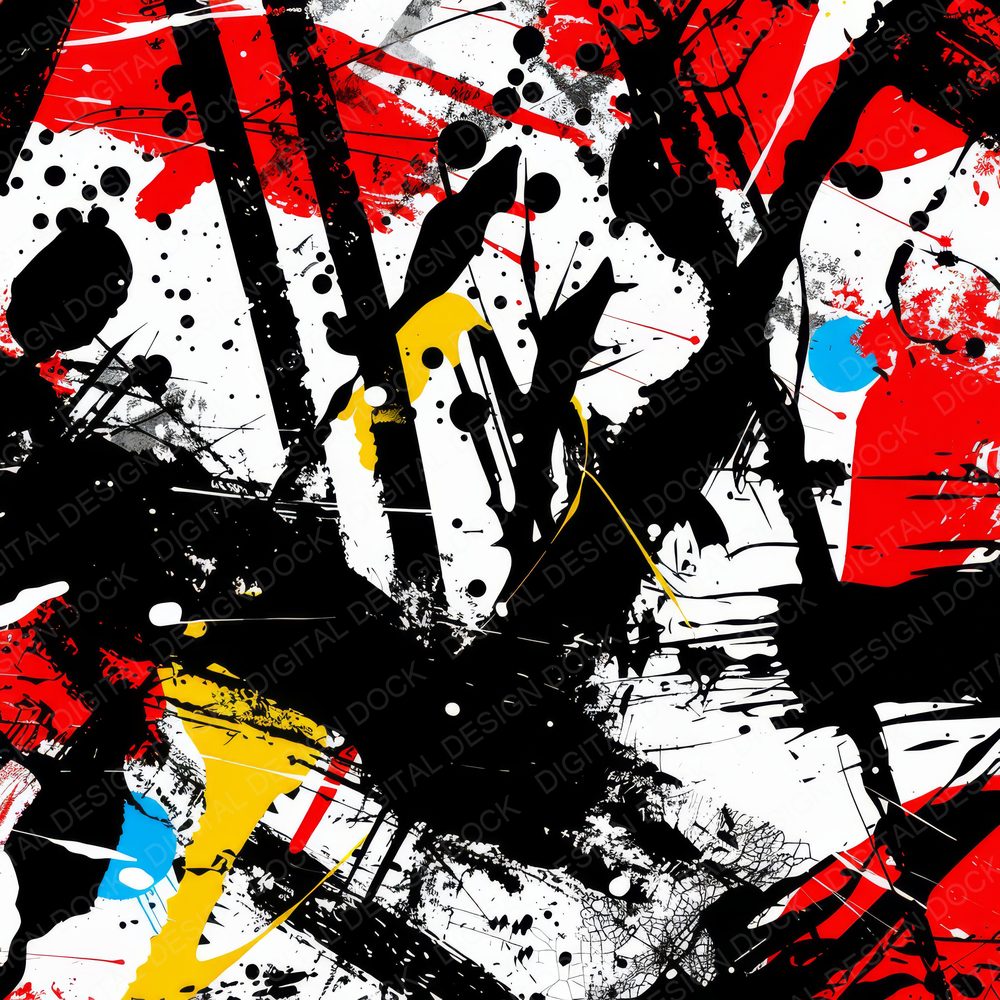 Pollock Inspired Digital Paper Pack (DDD003039)