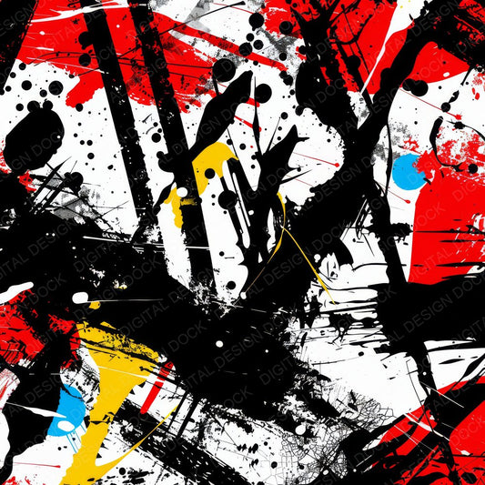 Pollock Inspired Digital Paper Pack (DDD003039)