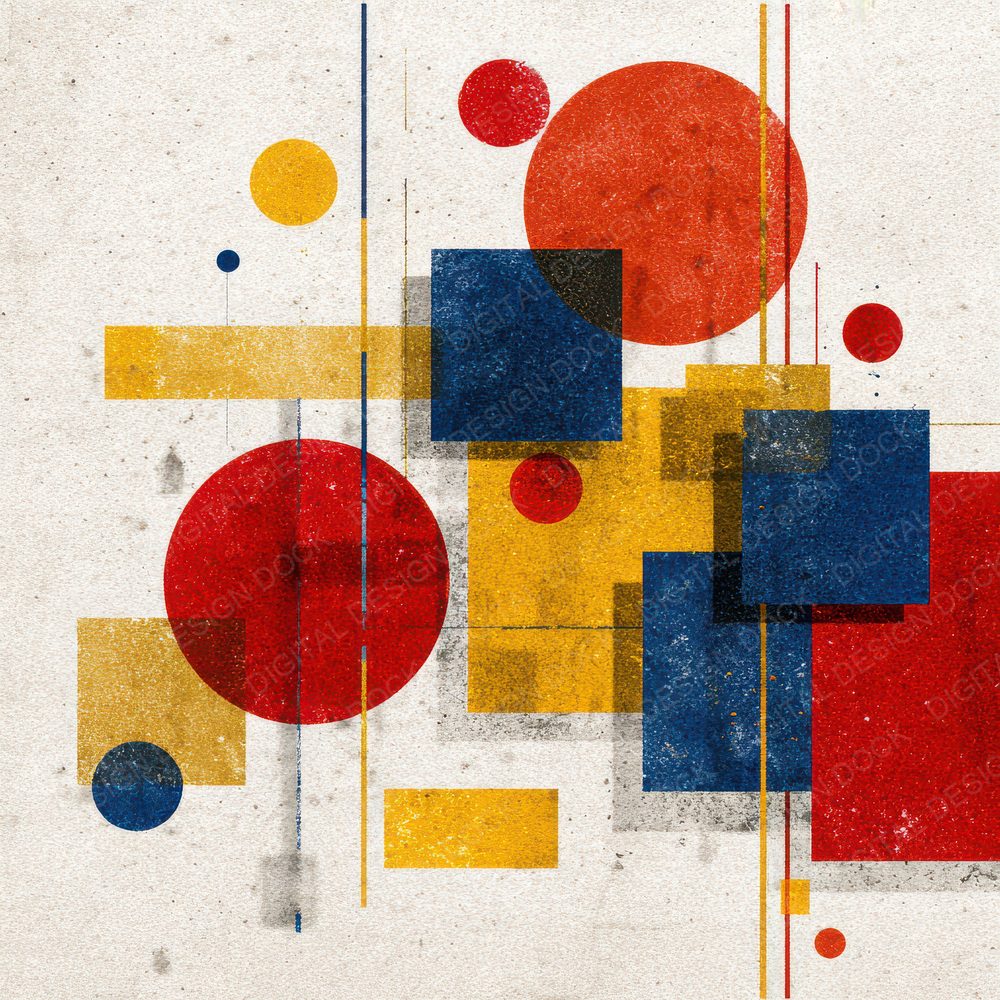 Pop Abstract Primary Forms Digital Paper Pack (DDD003043)