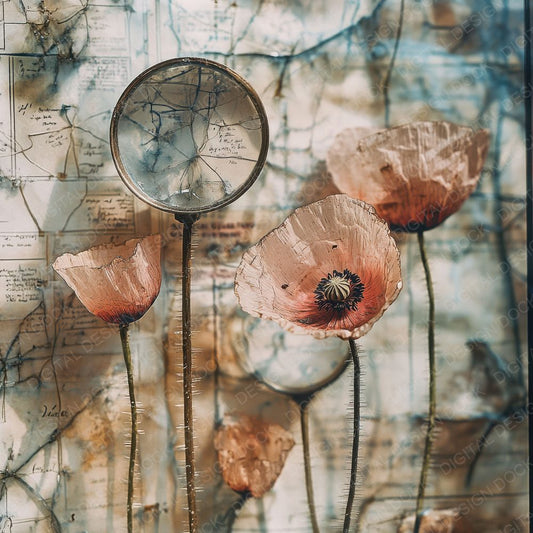 Poppy Lens Glass Digital Paper Pack (DDD003049)