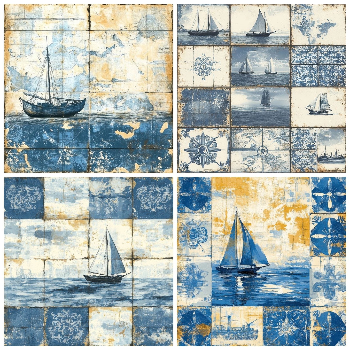 Portugal Tiles Digital Paper Pack (DDD003052)