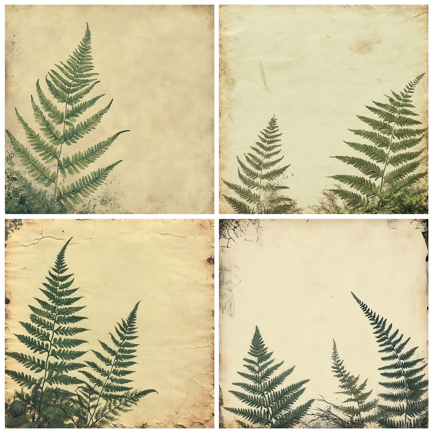 Pressed Fern Ink Shade Digital Paper Pack (DDD003068)