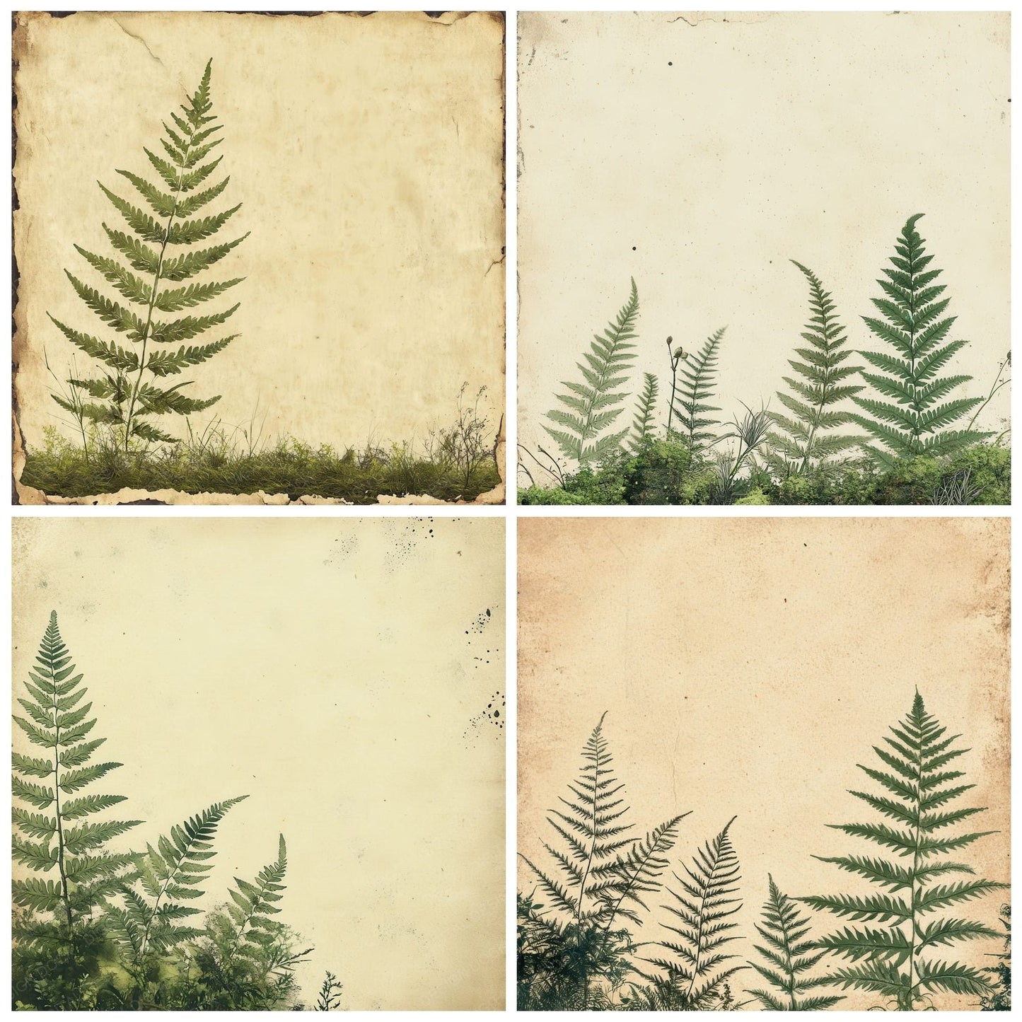 Pressed Fern Ink Shade Digital Paper Pack (DDD003068)