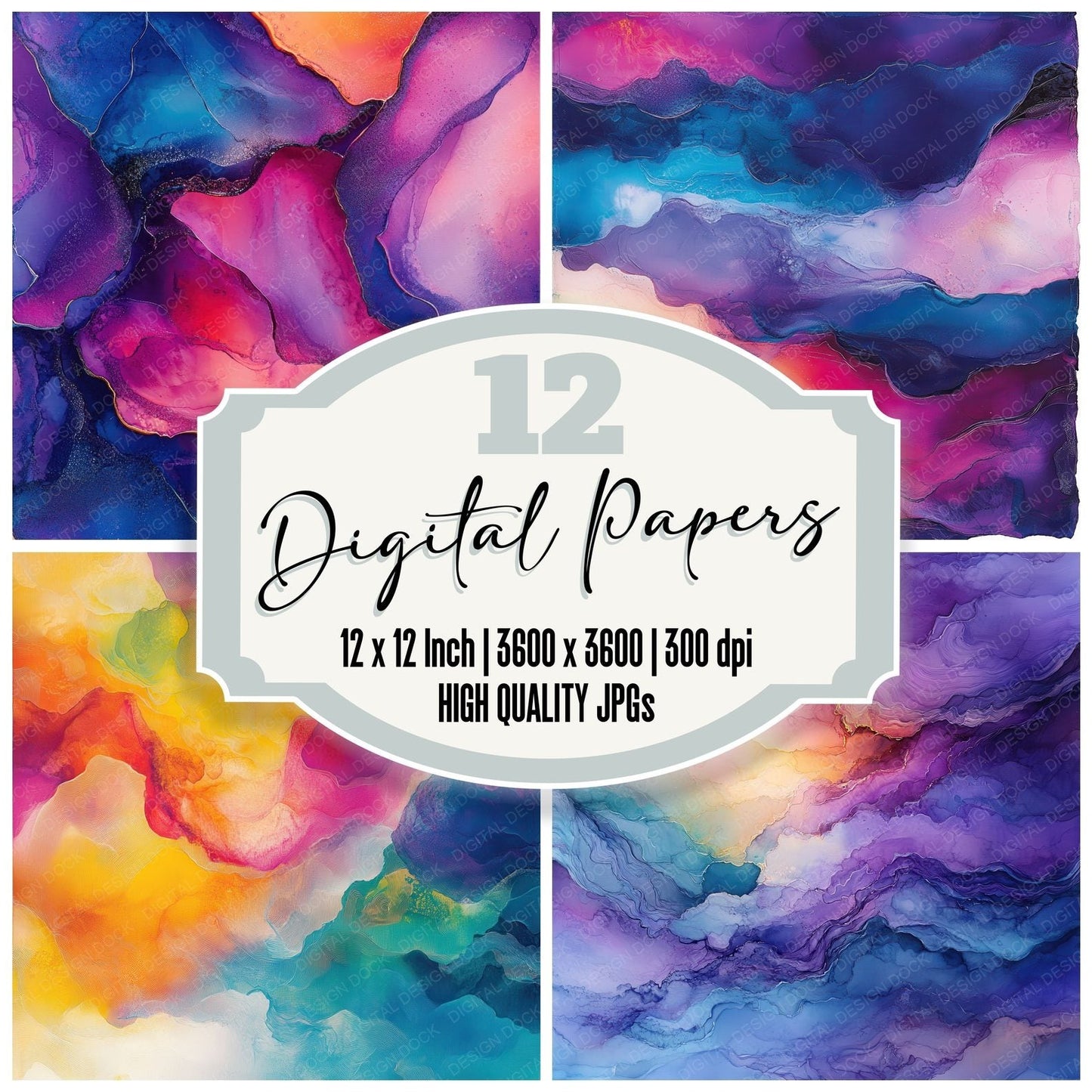 Prism Flow Bloom Digital Paper Pack (DDD003077)