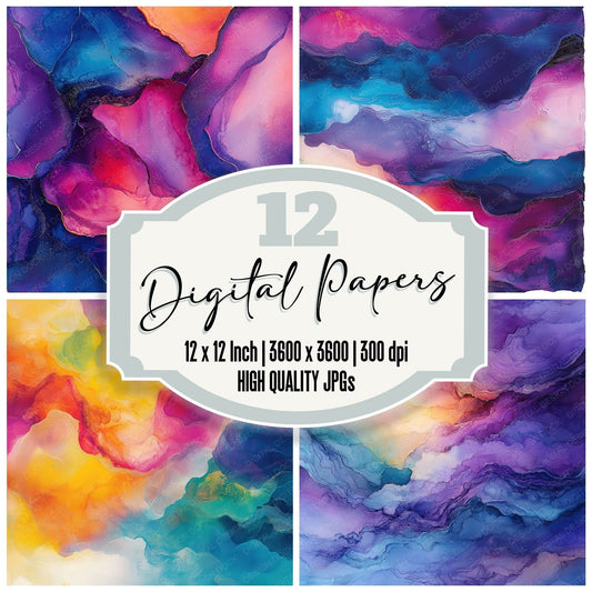 Prism Flow Bloom Digital Paper Pack (DDD003077)